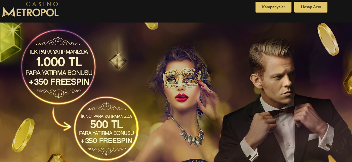 Casino Metropol'den 1500 TL 'ye kadar Hoş Geldin Bonus Paketi